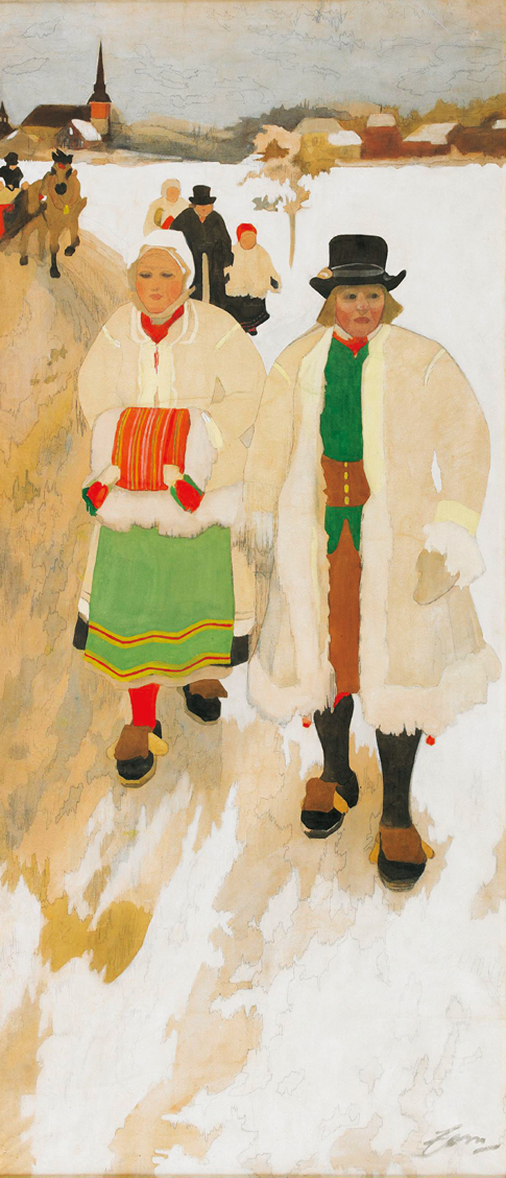  安德斯·莱奥纳德·佐恩 Anders Leonard Zorn —— 冬日